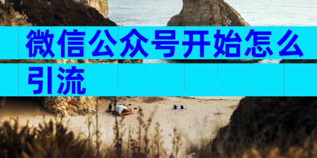 微信公众号开始怎么引流
