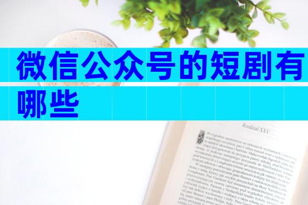 微信公众号的短剧有哪些