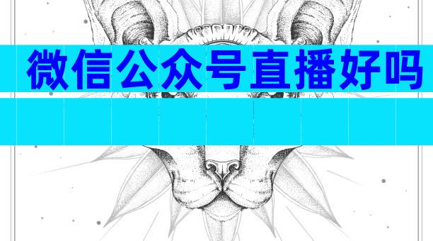微信公众号直播好吗