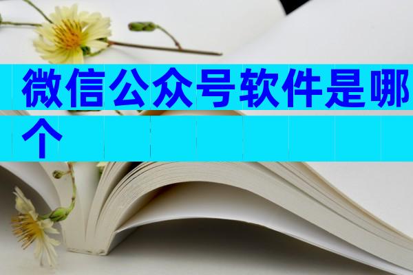 微信公众号软件是哪个