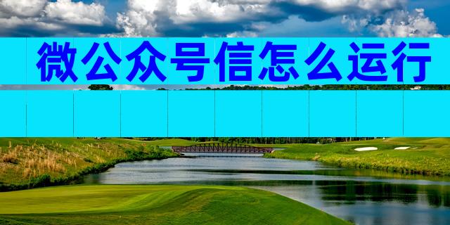 微公众号信怎么运行