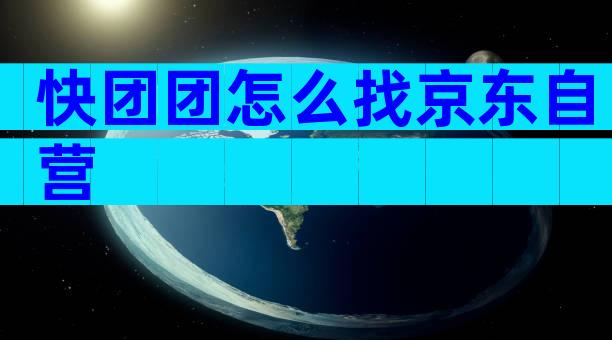 快团团怎么找京东自营
