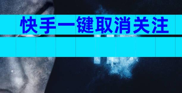 快手一键取消关注