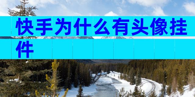 快手为什么有头像挂件