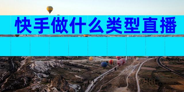 快手做什么类型直播