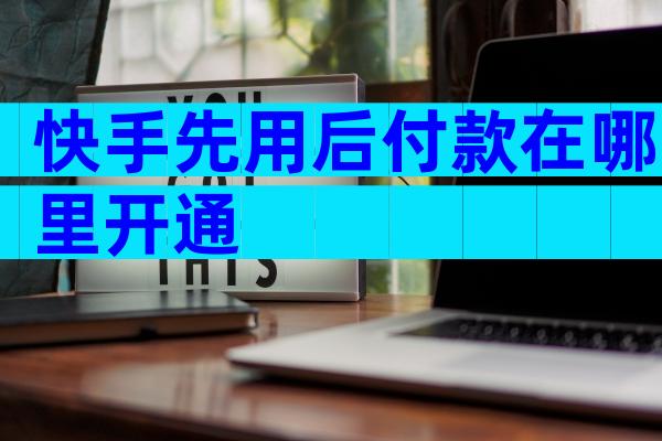 快手先用后付款在哪里开通