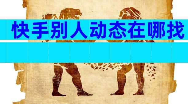 快手别人动态在哪找