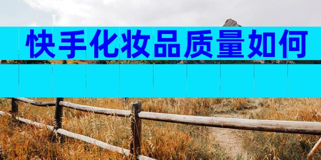 快手化妆品质量如何