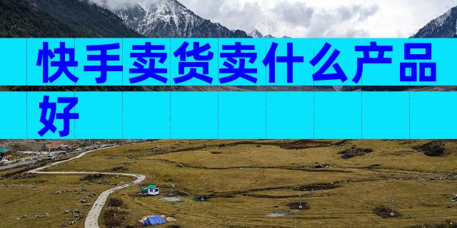 快手卖货卖什么产品好