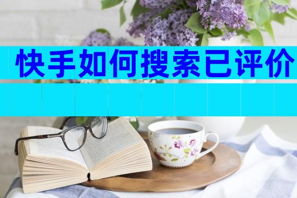 快手如何搜索已评价