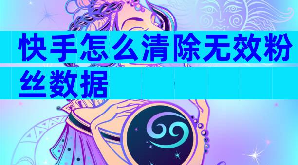 快手怎么清除无效粉丝数据