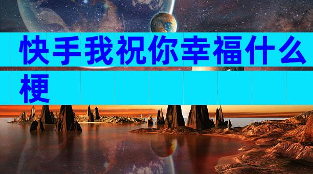 快手我祝你幸福什么梗