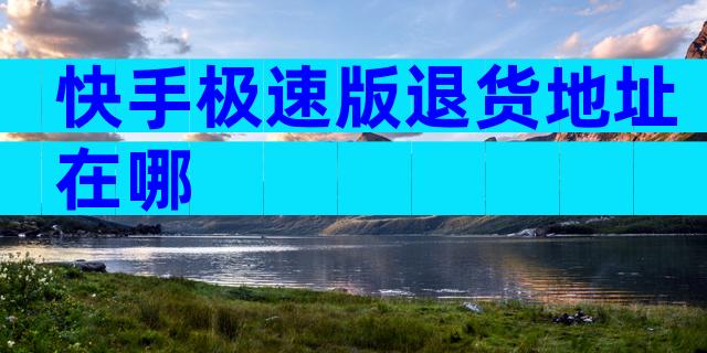快手极速版退货地址在哪
