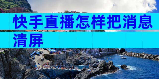 快手直播怎样把消息清屏
