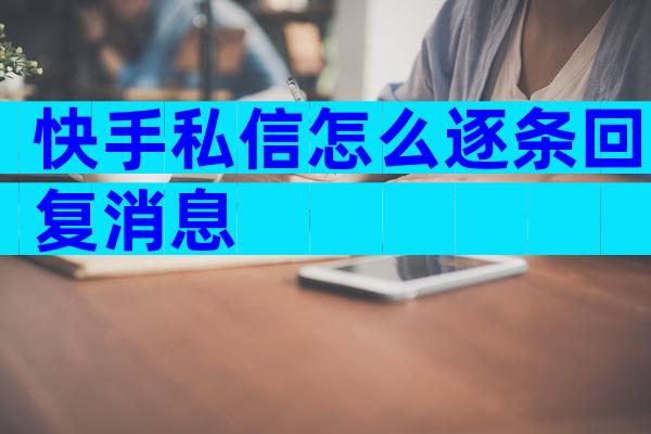 快手私信怎么逐条回复消息