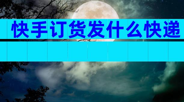 快手订货发什么快递