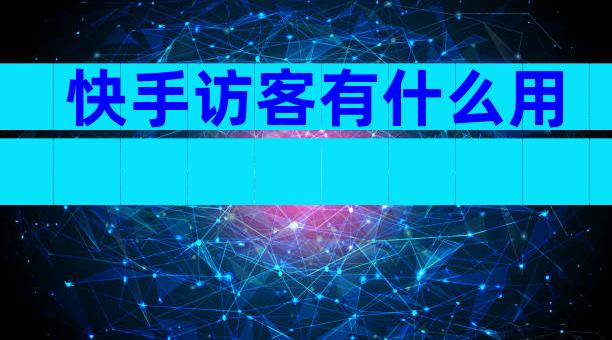 快手访客有什么用