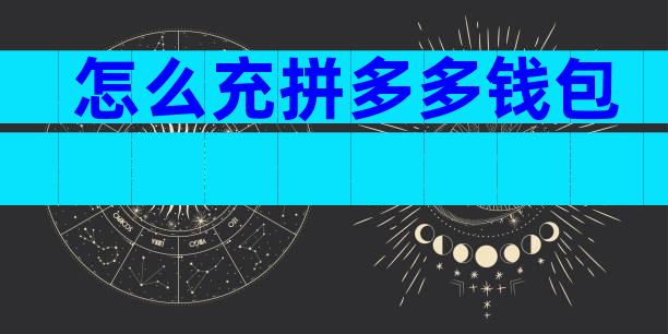 怎么充拼多多钱包