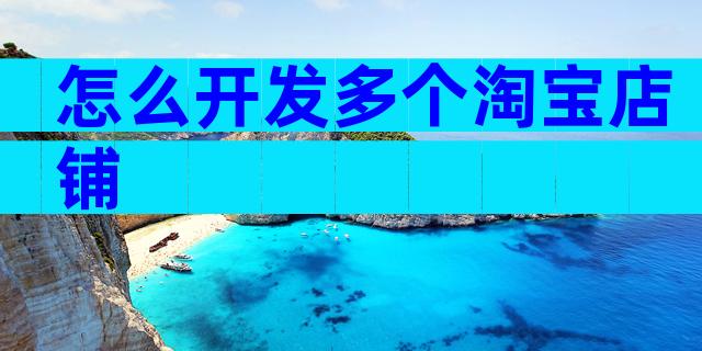 怎么开发多个淘宝店铺