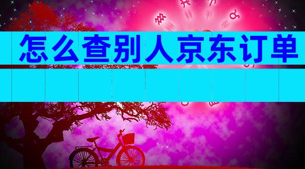 怎么查别人京东订单