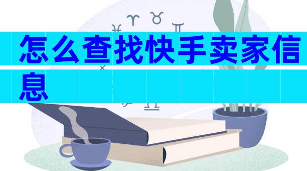 怎么查找快手卖家信息