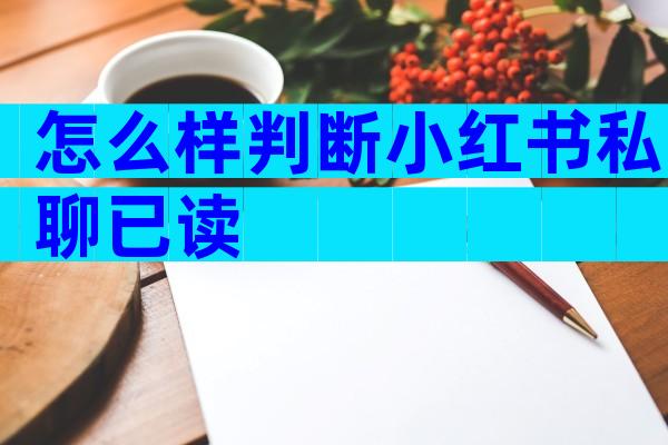 怎么样判断小红书私聊已读