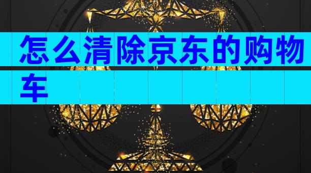 怎么清除京东的购物车