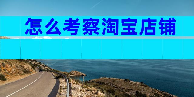 怎么考察淘宝店铺