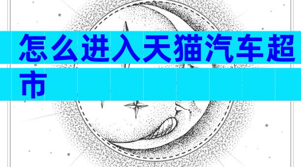 怎么进入天猫汽车超市