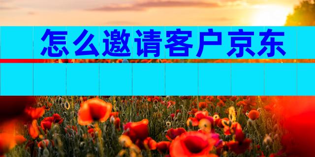 怎么邀请客户京东