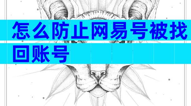 怎么防止网易号被找回账号