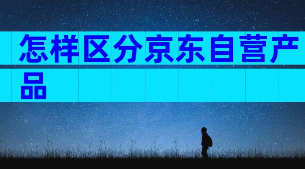 怎样区分京东自营产品