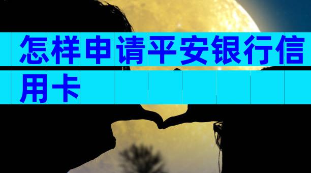 怎样申请平安银行信用卡