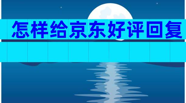 怎样给京东好评回复