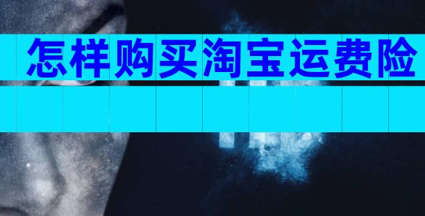 怎样购买淘宝运费险