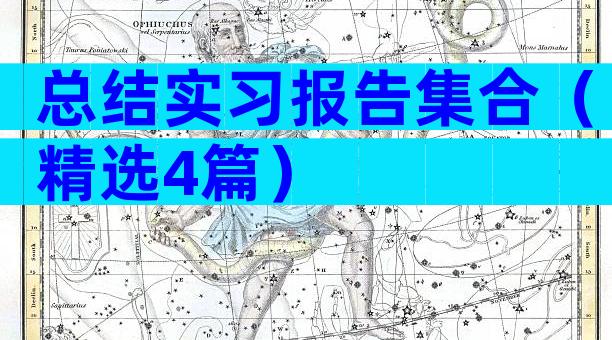 总结实习报告集合（精选4篇）