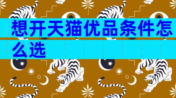想开天猫优品条件怎么选