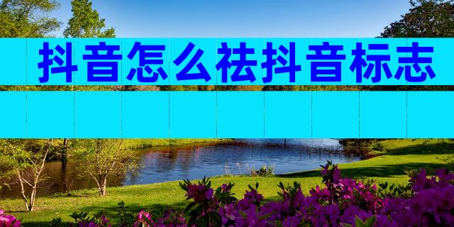抖音怎么祛抖音标志