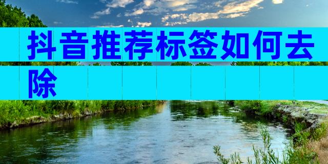 抖音推荐标签如何去除