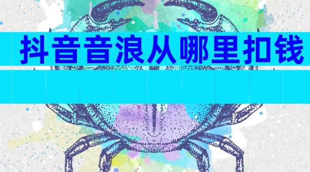 抖音音浪从哪里扣钱