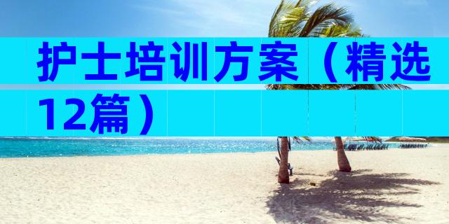 护士培训方案（精选12篇）