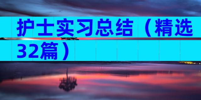 护士实习总结（精选32篇）