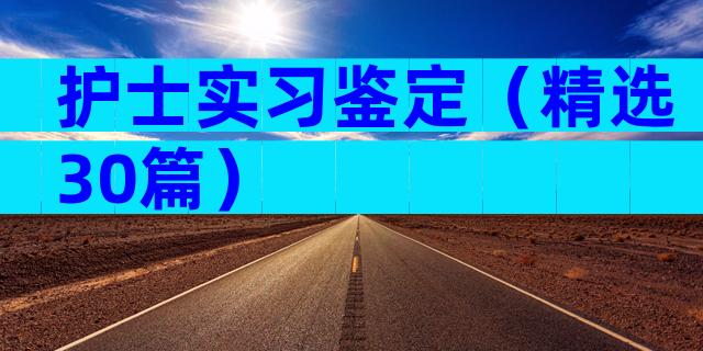 护士实习鉴定（精选30篇）