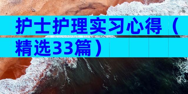 护士护理实习心得（精选33篇）
