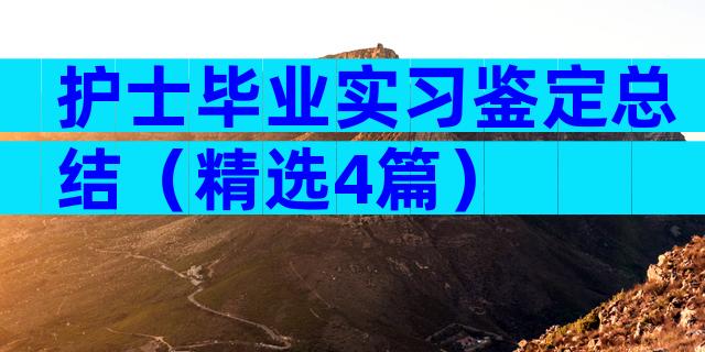 护士毕业实习鉴定总结（精选4篇）