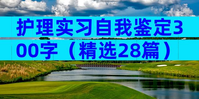 护理实习自我鉴定300字（精选28篇）