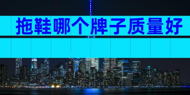 拖鞋哪个牌子质量好