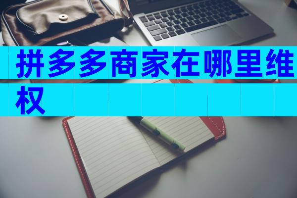 拼多多商家在哪里维权