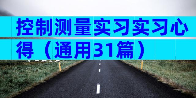控制测量实习实习心得（通用31篇）