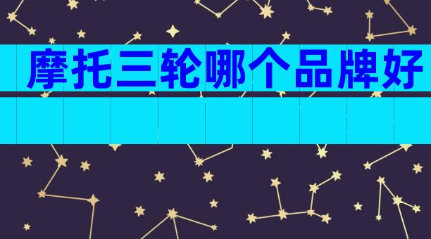 摩托三轮哪个品牌好